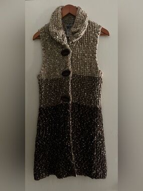 Curio Long Chunky Knit Cardigan Sweater Size M